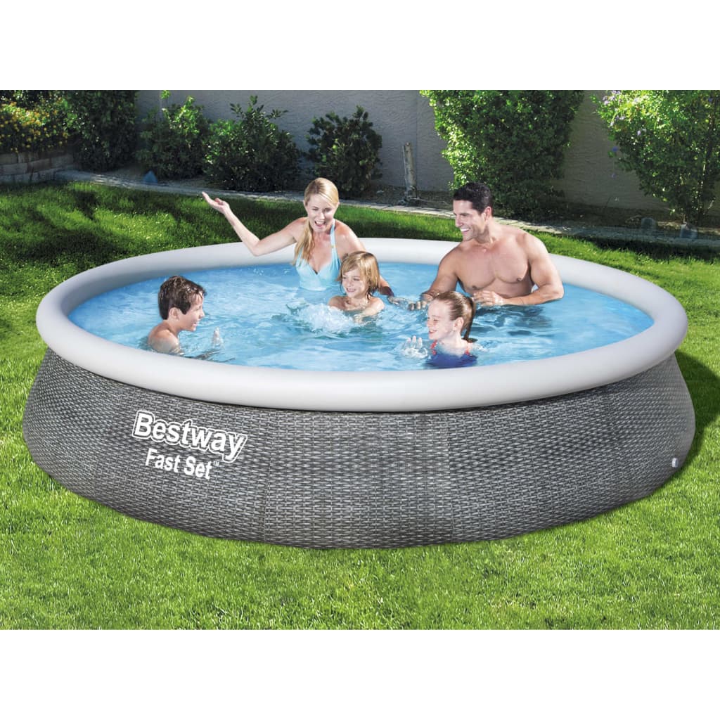 Bestway Fast Set Zwembadset Met Pomp Opblaasbaar 396X84 Cm