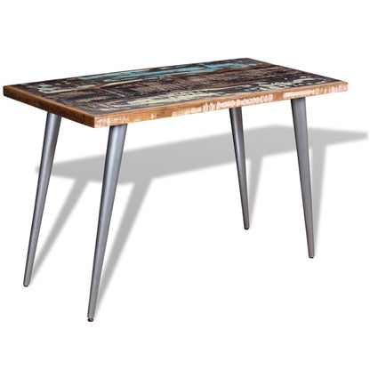 Eettafel 120X60X76 Cm Massief Gerecycled Hout