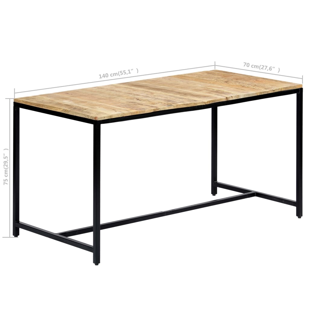 Eettafel Massief Ruw Mangohout