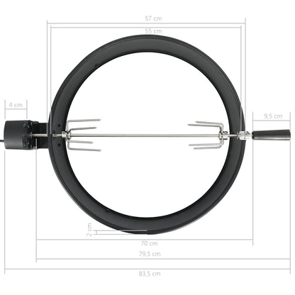 Bbq Rotisserie Ring Zwart