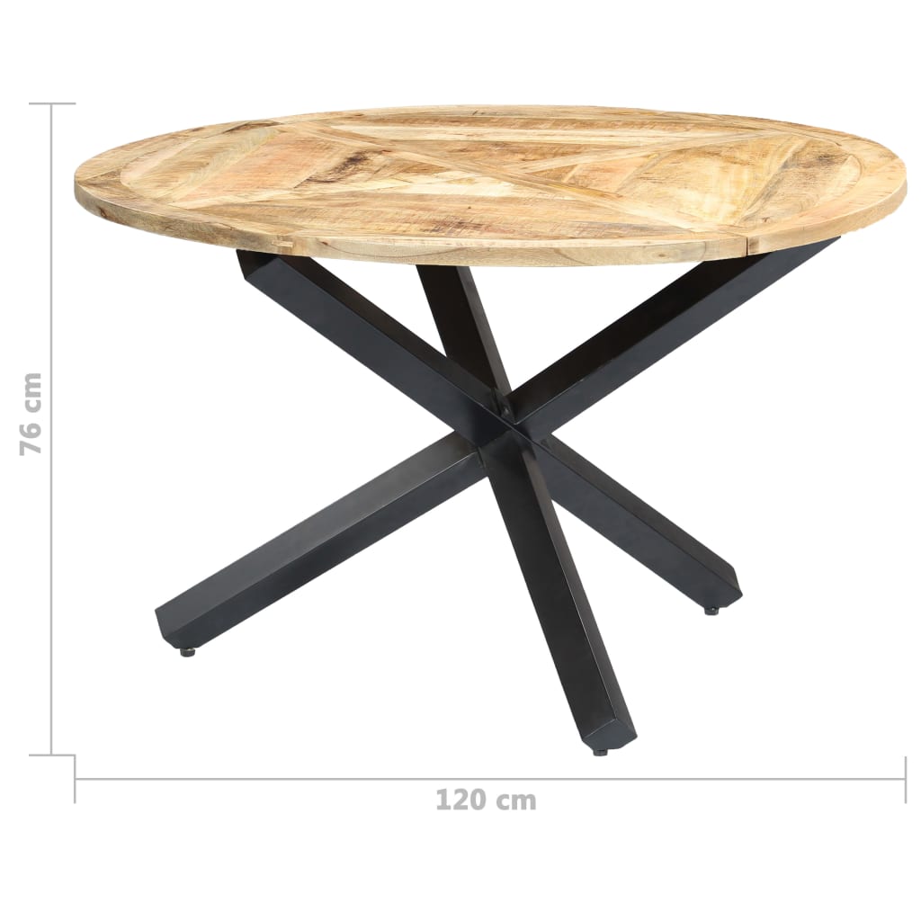 Eettafel Rond Massief Mangohout