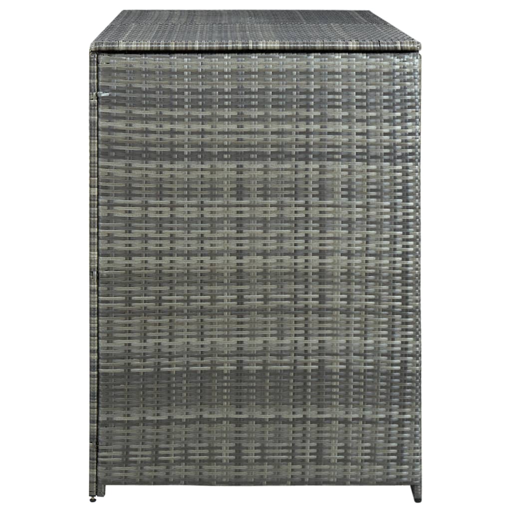 Containerberging Dubbel 148X77X111 Cm Poly Rattan Antraciet