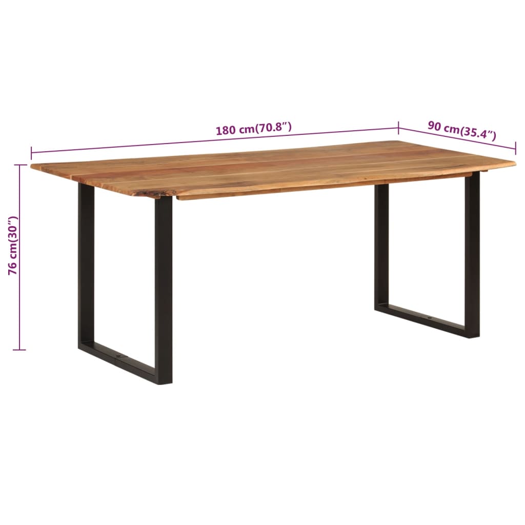 Eettafel Massief Acaciahout