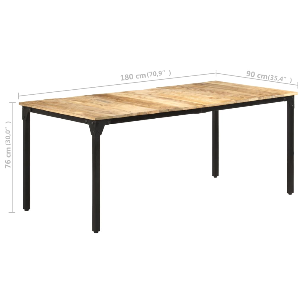 Eettafel Ruw Mangohout