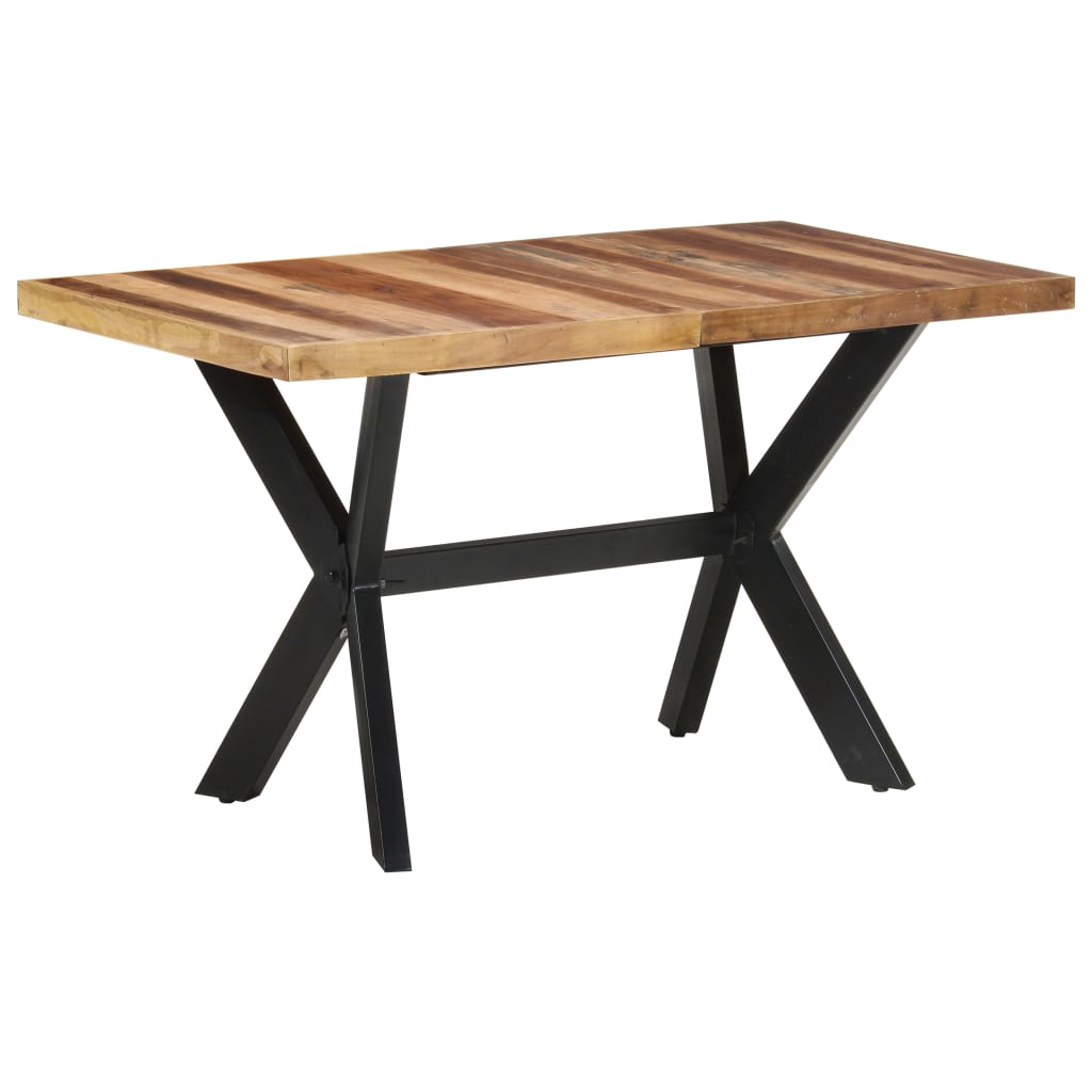 Eettafel Massief Hout Met Honingkleurige Afwerking