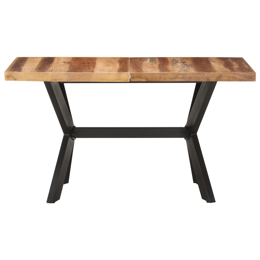 Eettafel Massief Hout Met Honingkleurige Afwerking