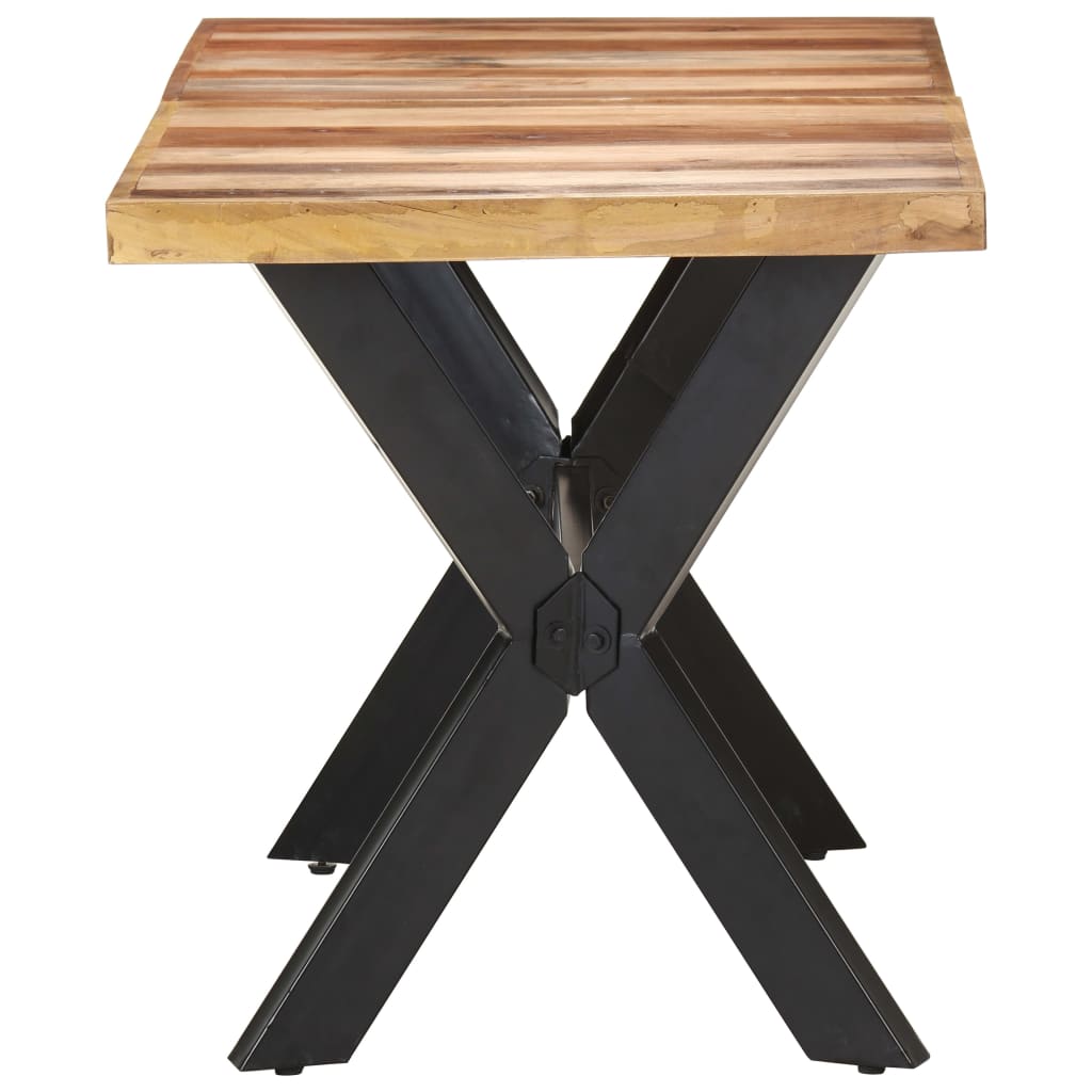 Eettafel Massief Hout Met Honingkleurige Afwerking