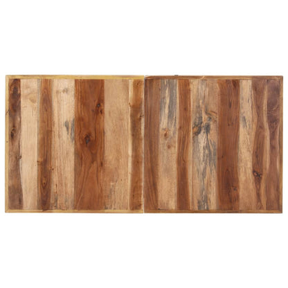 Eettafel Massief Hout Met Honingkleurige Afwerking