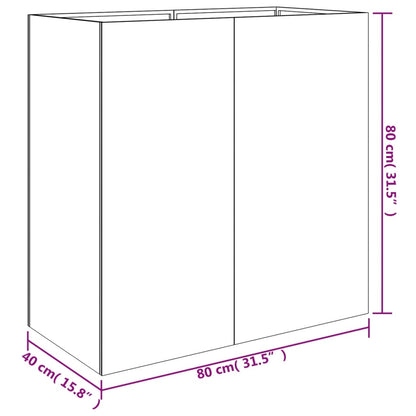 Plantenbak 40X80X80 Cm Cortenstaal