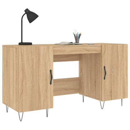 Bureau 140X50X75 Cm Bewerkt Hout Sonoma Eikenkleurig