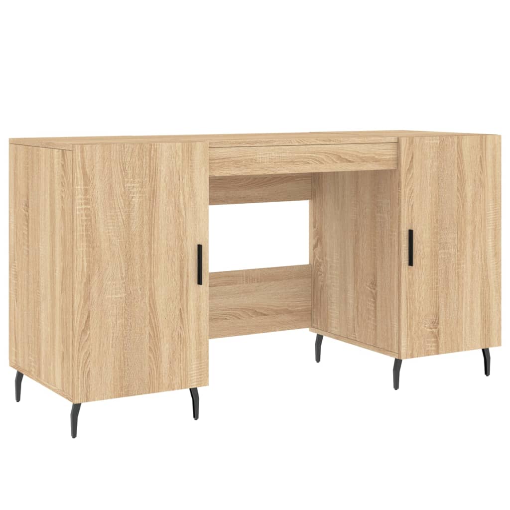 Bureau 140X50X75 Cm Bewerkt Hout Sonoma Eikenkleurig