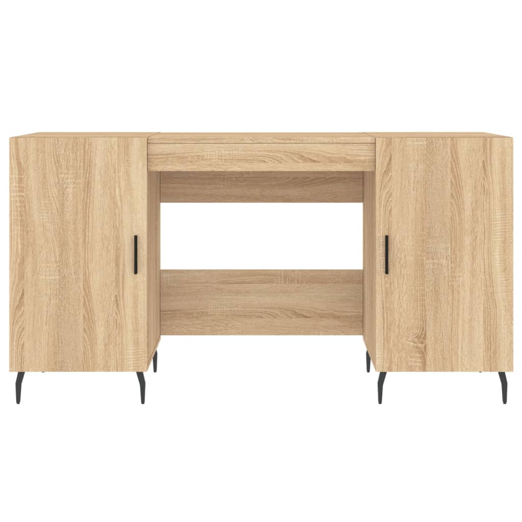 Bureau 140X50X75 Cm Bewerkt Hout Sonoma Eikenkleurig