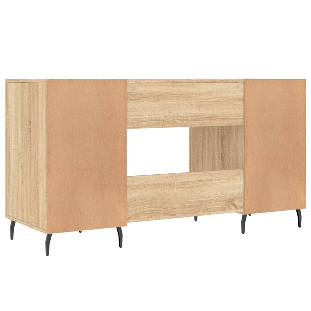 Bureau 140X50X75 Cm Bewerkt Hout Sonoma Eikenkleurig