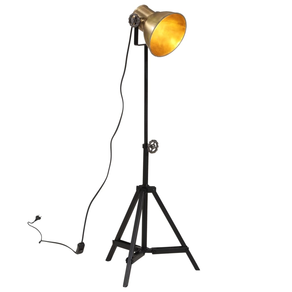 Vloerlamp 25 W E27 35X35X65/95 Cm Antiek Messingkleurig