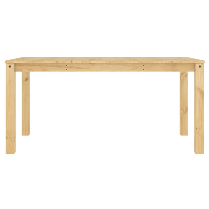 Eettafel Panama 160X80X75 Cm Massief Grenenhout Grijs En Zwart