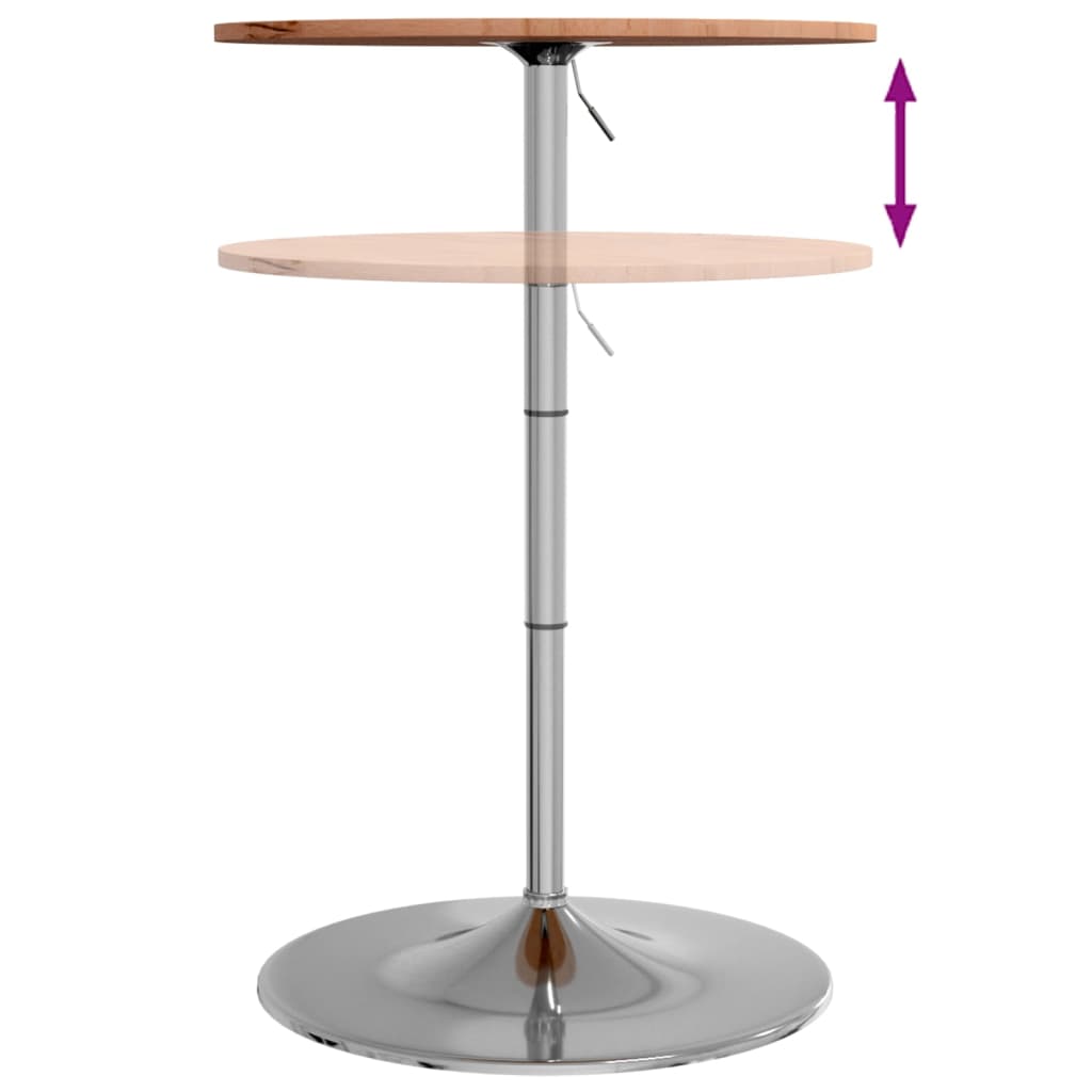 Bartafel Ø 60X89,5 Cm Massief Beukenhout Donkerbruin