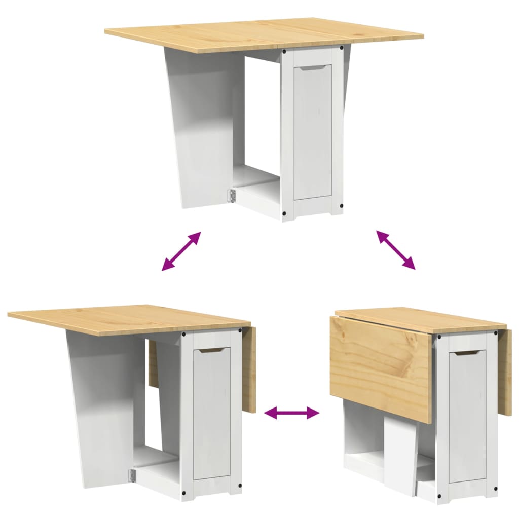 Eettafel Corona Inklapbaar Massief Grenenhout